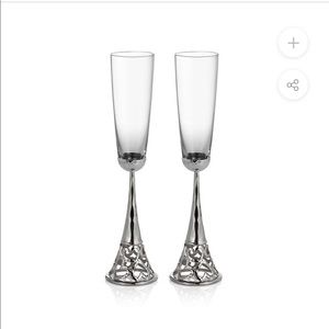 Michael Aram Champagne Flutes- brand new